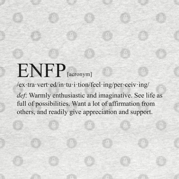 ENFP Personality (Dictionary Style) Light by personalitysecret